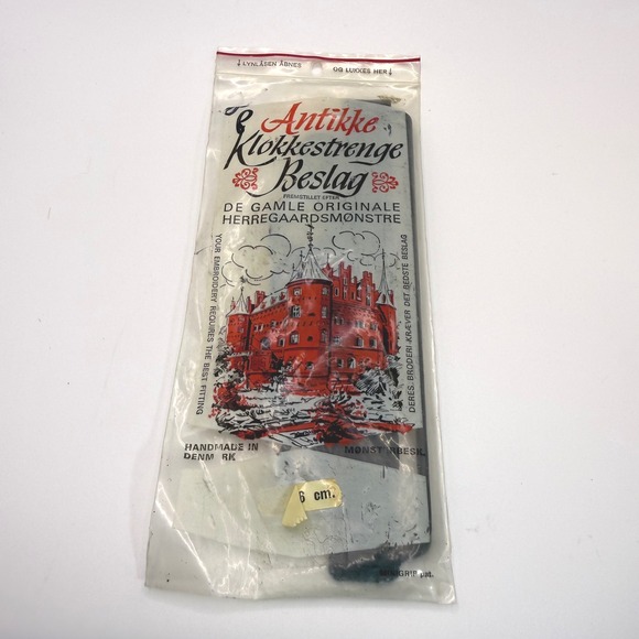 Other - Vintage 16 cm Black Wrought Iron Bell Pull Set Scrollwork Denmark Embroidery